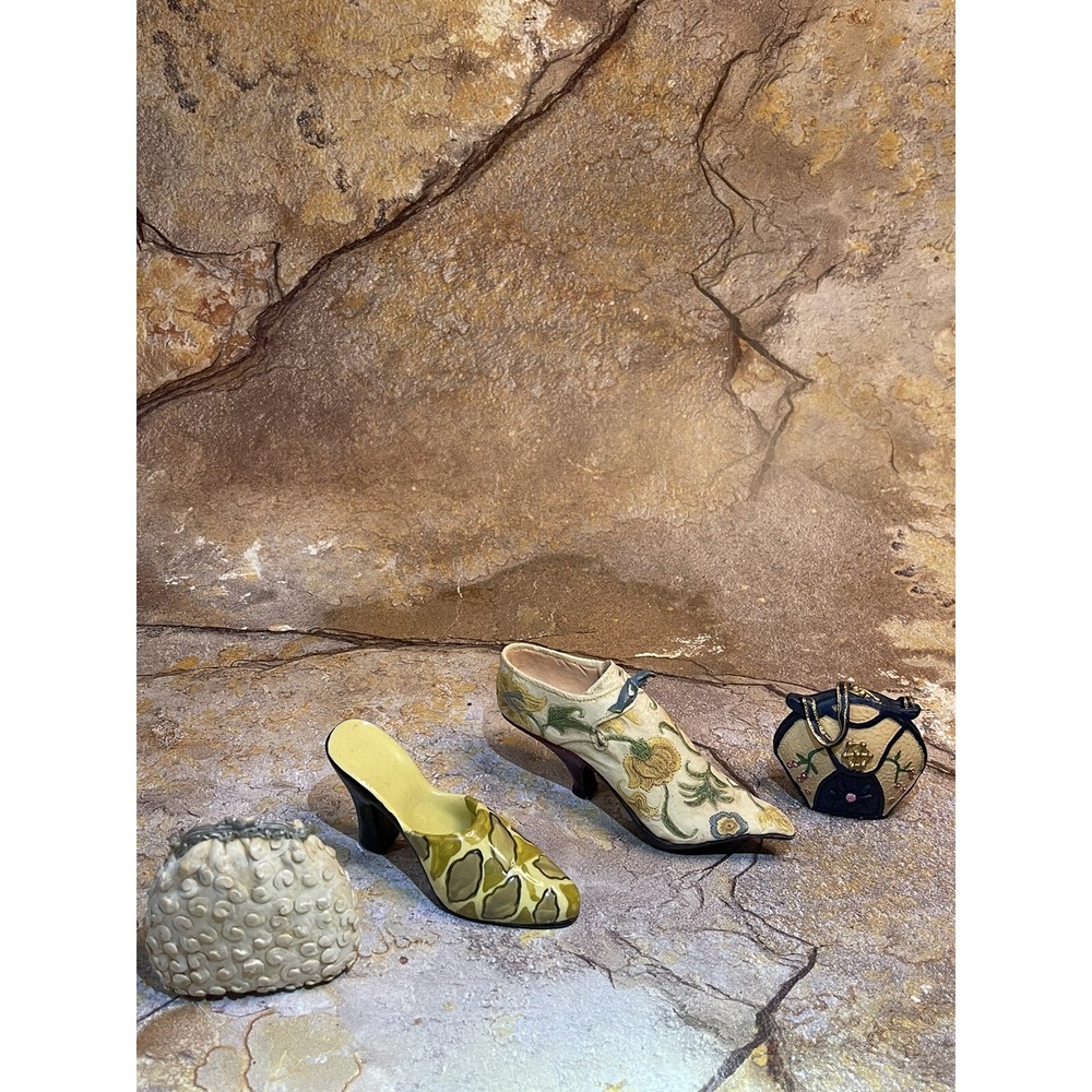 Mixture Of Resin Shoes And Purses
